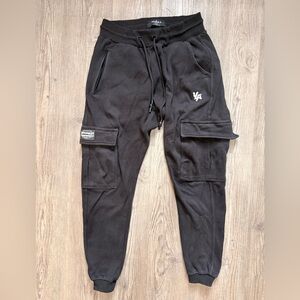 Young & Reckless Black Cargo Joggers